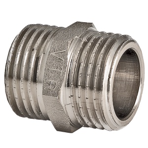 Ниппель VALTEC 1 наружная резьба, никелированная латунь Ниппель VALTEC 1 наружная резьба, никелированная латунь