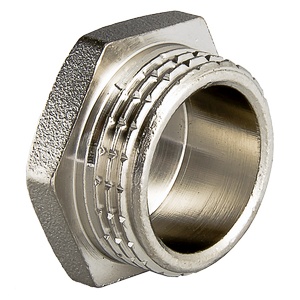 Пробка резьбовая VALTEC 1 1/4 наружная резьба, никелированная латунь Пробка резьбовая VALTEC 1 1/4 наружная резьба, никелированная латунь