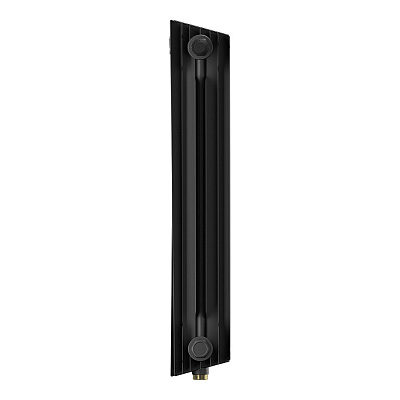 Биметаллический секционный радиатор отопления Royal Thermo Pianoforte Noir Sable 500 / 8 секций нижнее правое подключение