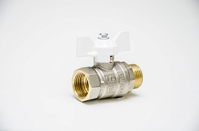 Кран шаровой LD 47.15.В-Н.Б (white) Кран шаровой LD 47.15.В-Н.Б (white)