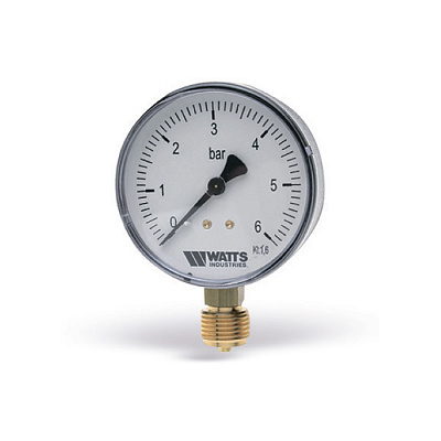Манометр Watts F+R200 63/16, радиальный Манометр Watts F+R200 63/16, радиальный