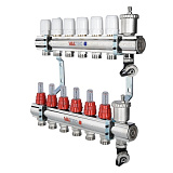 Коллекторная группа VALTEC со встр. расх. в сборе, 1х3 вых. Евроконус 3/4