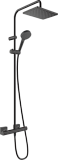 Душевая система Hansgrohe Showerpipe 230 1jet с термостатом, EcoSmart Vernis Shape, матовый черный 26097670