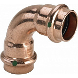 Отвод 90 медный Viega Profipress с SC-Contur d=28 (арт. 291 686)