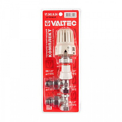 Терморегулирующий комплект VALTEC для подключения радиаторов, угловой, 1/2