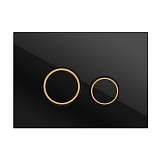 Кнопка смыва Cersanit TWINS для LINK PRO/VECTOR/LINK/HI-TEC стекло черный