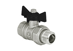 Кран шаровой Valfex латунный DeltaPro для воды 1 1/4 ВР/НР баб,амер, НИК-Й