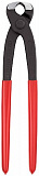 Переставные клещи KNIPEX для хомутов с одним/двумя ушками (в т.ч. системы Oetiker), 220 мм, с боковым носиком для запрессовки, чёрные, 1К ручки