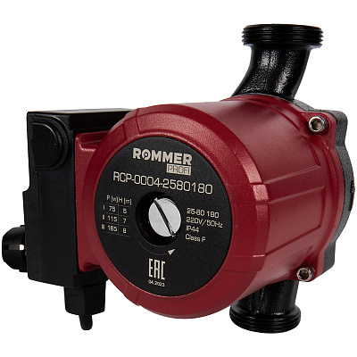 Циркуляционный насос Rommer трехскоростной Profi 25/80-180 Циркуляционный насос Rommer трехскоростной Profi 25/80-180