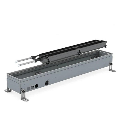 Внутрипольный конвектор с принудительной конвекцией Jaga Clima Canal Metal H08 L108 T18 24В без решетки
