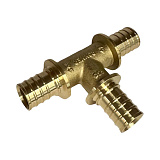 Тройник Rommer переходной 32x25x25, латунь