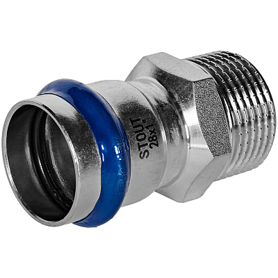 Переходник Stout из нержавеющей стали 28х1 ВПр-НР (SSS-2021-000281) Переходник Stout из нержавеющей стали 28х1 ВПр-НР (SSS-2021-000281)