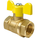 Кран шаровой Valfex для ГАЗА 1/2 ВР/ВР бабочка, латунный 11Б27фтМ