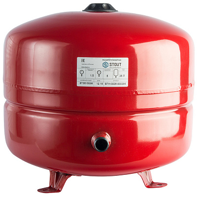 Расширительный бак Stout STH-0005 35 л мембранный с диафрагмой, для системы отопления Расширительный бак Stout STH-0005 35 л мембранный с диафрагмой, для системы отопления