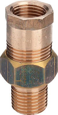 Соединительный элемент Viega резьбовой модель 3341 1 1/4x1 1/4 арт. 447038, бронза Соединительный элемент Viega резьбовой модель 3341 1 1/4x1 1/4 арт. 447038, бронза