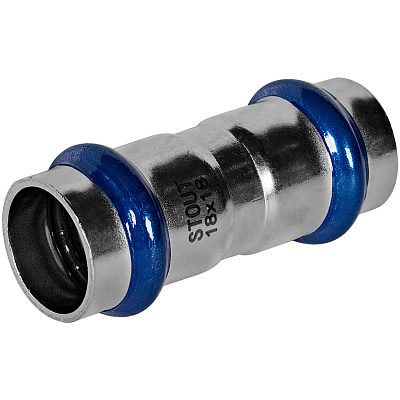 Муфта равнопроходная Stout из нержавеющей стали 18 ВПр (SSS-2017-000018) Муфта равнопроходная Stout из нержавеющей стали 18 ВПр (SSS-2017-000018)
