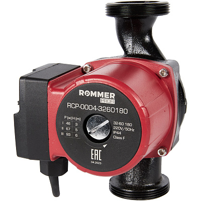 Циркуляционный насос Rommer трехскоростной Profi 32/60-180 Циркуляционный насос Rommer трехскоростной Profi 32/60-180
