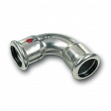 Отвод Sanha 24002A, 90 гр. ВПр, углеродистая сталь, 22
