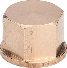Заглушка Viega модель 3301 1 1/2 арт. 268329, бронза