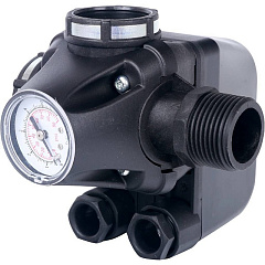Реле давления Stout для водоснабжения со встроенным манометром PM5-3W, 1-5 бар