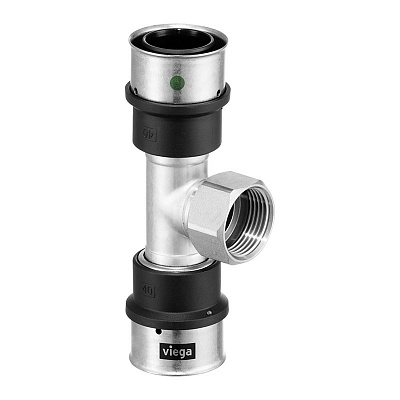 Тройник Viega SmartPress переходной 25 x Rp 3/4 x 25, модель 6717 Тройник Viega SmartPress переходной 25 x Rp 3/4 x 25, модель 6717