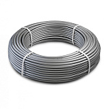 Труба из сшитого полиэтилена PRO AQUA PE-Xa серебристая SDR 7,4 c EVOH, 16x2.2