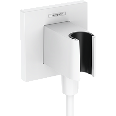 Подключение душевого шланга Hansgrohe Fixfit E 26889700, матовый белый