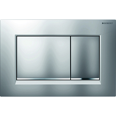 Кнопка смыва Geberit Sigma 30 двойной смыв, олеофобная, хром мат./хром глянц. 115.883.JQ.1 Кнопка смыва Geberit Sigma 30 двойной смыв, олеофобная, хром мат./хром глянц. 115.883.JQ.1