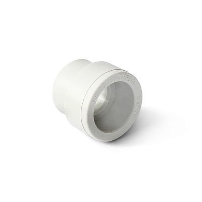 Муфта из полипропилена PRO AQUA PP-R переходная белая (40-20), арт.PA12614008