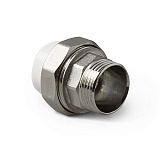 Муфта полипропиленовая PRO AQUA PP-R разъемная (американка) НР белая (20-3/4), арт.PA21010