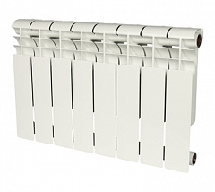 Биметаллический секционный радиатор отопления Rommer Profi Bm 500 (Bi 500-80-150) / 10 секций