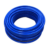 Труба из сшитого полиэтилена (PE-Xa) Usystems Radi Pipe PN10 16x2,2 в теплоизоляции 6 мм синей, бухта 100 м