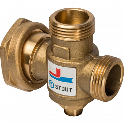Клапан смесительный Stout термостатический G 1M-G 11/2 F-G 1M 70С, SVM-0050-327007 Клапан смесительный Stout термостатический G 1M-G 11/2 F-G 1M 70С, SVM-0050-327007