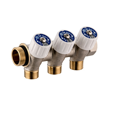 Коллектор Usystems SH 1 с вентилями НР/ВР 2x1/2НР, ц/ц 38мм Коллектор Usystems SH 1 с вентилями НР/ВР 2x1/2НР, ц/ц 38мм