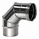 Отвод Вулкан VHR d104, 90 град., AISI 304 (зеркальная)