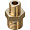 Ниппель переходной Stout 1/4 X1/8 наружная резьба, латунь