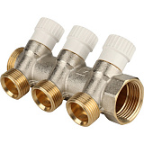 Коллектор Stout с регулировочными вентилями 1x3/4EK с 3 отводами, SMB 6851 013403