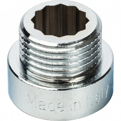 Удлинитель Stout 1/2X20мм из латуни, хромированный, резьба внутренняя-наружная