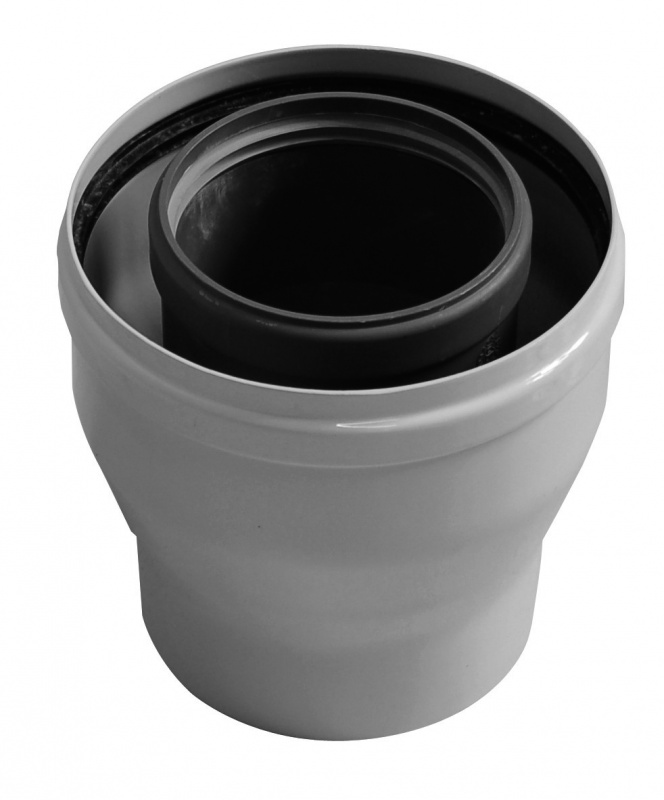 Коаксиальный переходник Baxi с диаметра 60/100 мм на диаметр 80/125 мм, HT