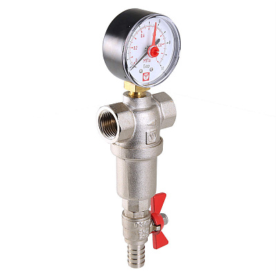 Фильтр промывной VALTEC 1/2, каскадный (500 и 100) (VT.390.N.04) Фильтр промывной VALTEC 1/2, каскадный (500 и 100) (VT.390.N.04)