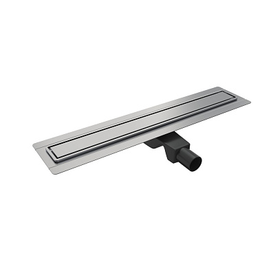 Дренажный канал Timo BASIC Steel SG-70см с декоративной панелью STRIP