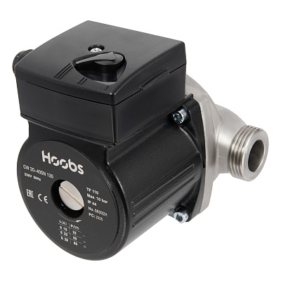 Циркуляционный насос HOOBS CW 25-60SN 180мм 100Вт 1x230В 50Гц (корпус нерж.сталь) (с гайками) Циркуляционный насос HOOBS CW 25-60SN 180мм 100Вт 1x230В 50Гц (корпус нерж.сталь) (с гайками)