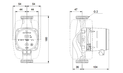 Циркуляционный насос Grundfos ALPHA3 32-80