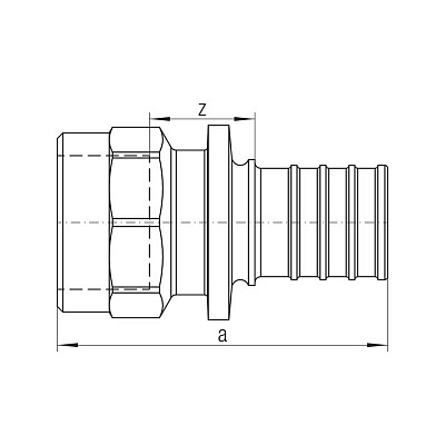 Переходник Rehau с внутренней резьбой 40-Rр 1 1/4 RX