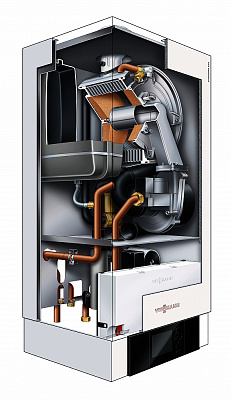 Настенный газовый конденсационный котел отопления одноконтурный Viessmann Vitodens 200-W Vitotronic 100 90 кВт Тип HO1B B2HAK15