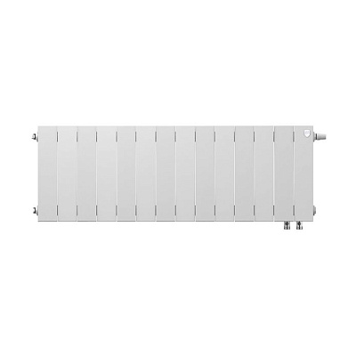 Биметаллический секционный радиатор отопления Royal Thermo PianoForte Bianco Traffico 300 / 14 секций нижнее правое подключение