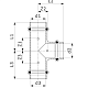 Тройник медный Viega Profipress с SC-Contur d=15, 15x12x12 (арт. 291 907)