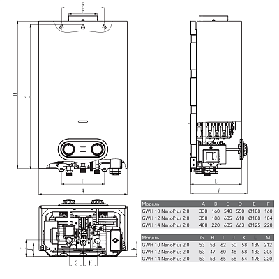 Газовая колонка Electrolux GWH 14 NanoPlus 2.0